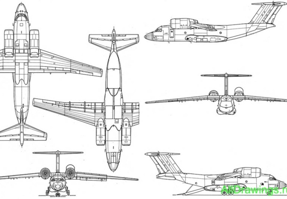 Antonov An-72 drawings (figures) of the aircraft